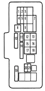 Acura TL - fuse box - under-hood