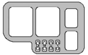 Lexus ES - fuse box - engine compartment