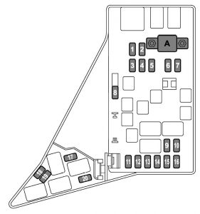 Subaru Crosstrek - fuse box - engine compartment