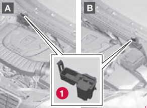 Volvo V60 - fuse box -diagram - behind the engine