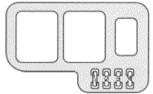 Lexus ES300 - fuse box - engine compartment (Canada only)
