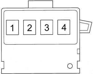 Toyota Echo - fuse box diagram - fusible link block