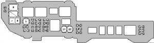 Lexus ES - fuse box - engine compartment