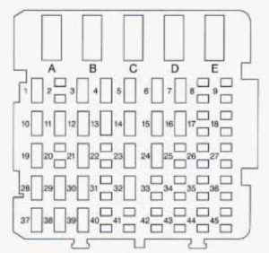 Buick Regal mk3 - fuse box - instrument panel