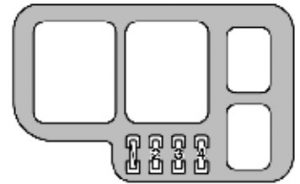 Lexus ES300 - fuse box - engine compartment