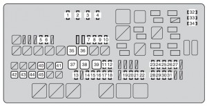 Toyota Tundra mk2 - fuse box - engine compartment
